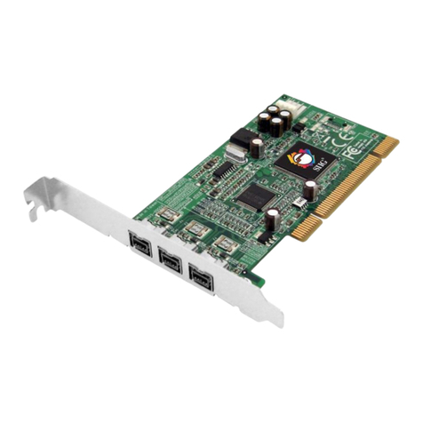 SIIG FireWire 800 3-Port PCI User manual