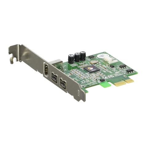 SIIG DP FireWire 800 3-Port PCIe User manual