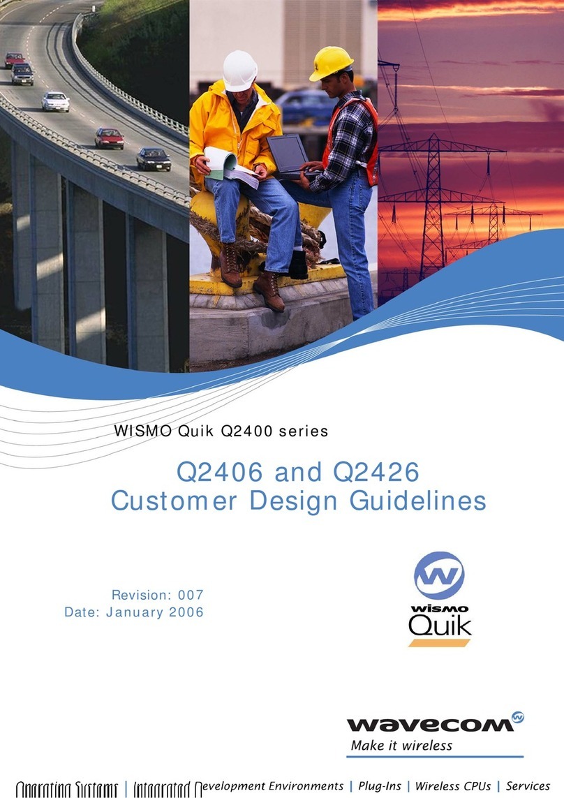 Wavecom WISMO Quik Q2406 Instruction Manual