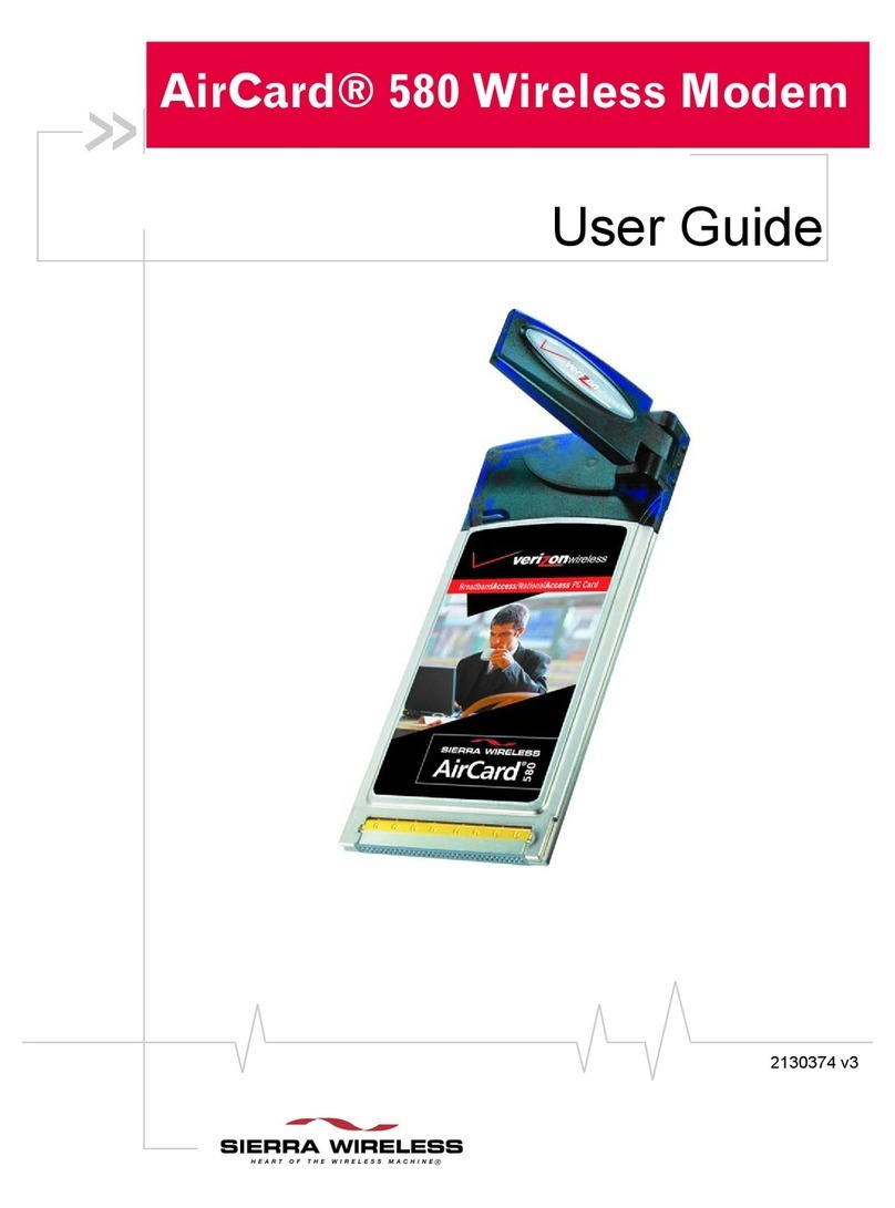 Sierra Wireless AirCard 580 User manual