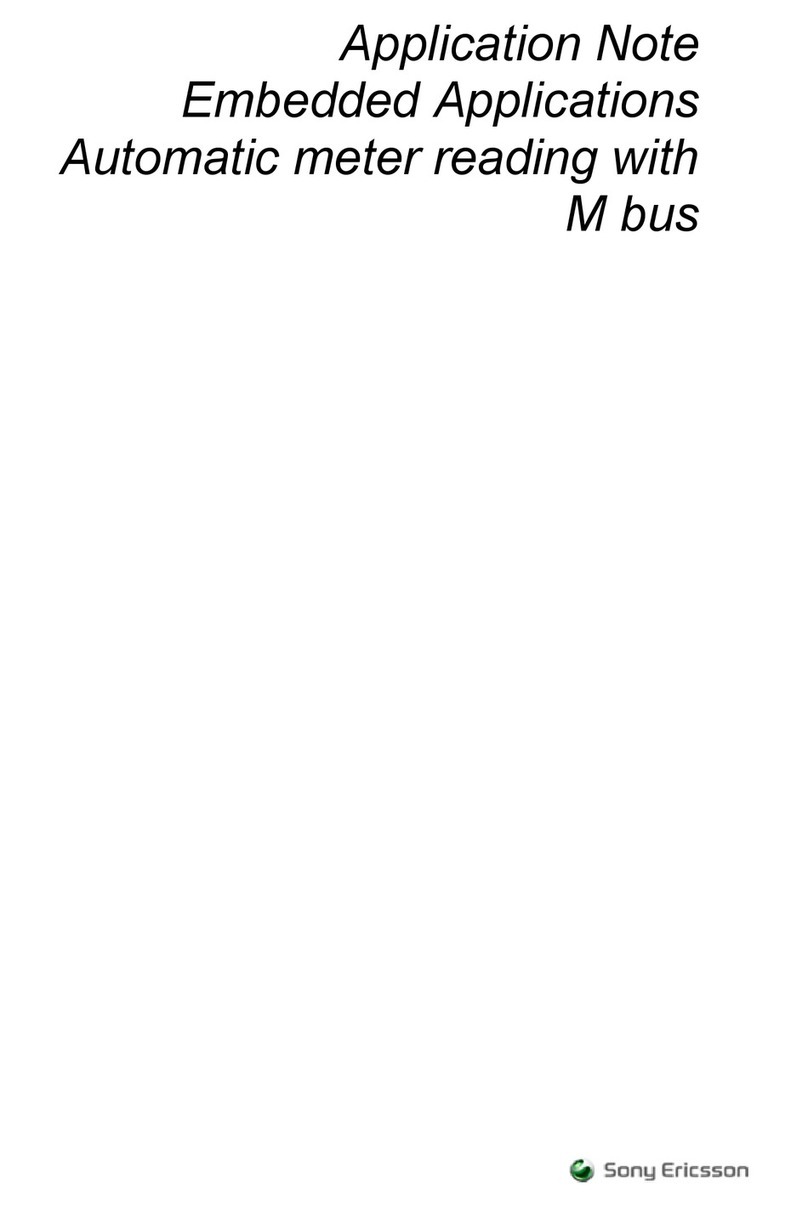 Sony Ericsson Automatic meter reading with M bus Installation and operating instructions