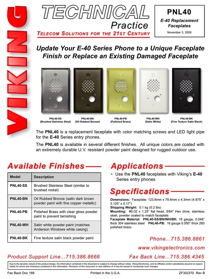 Viking PNL40-BK User manual