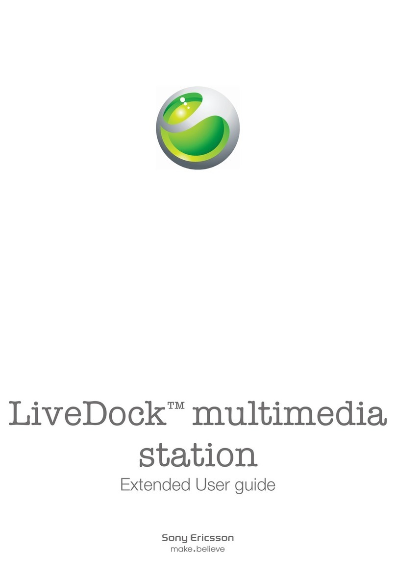 Sony Ericsson LiveDock multimedia station Extended user guide