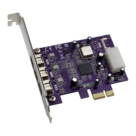 Sonnet ALLEGRO FW400 PCIe User manual