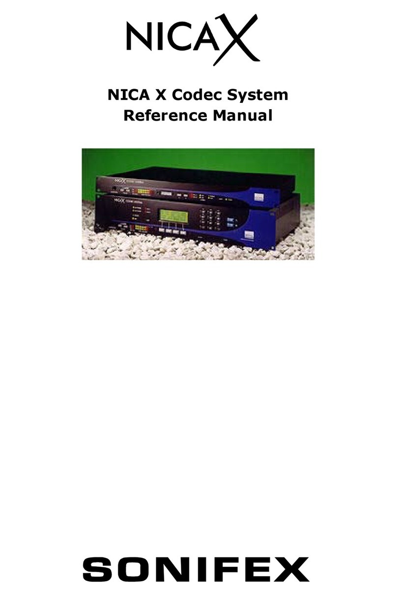 Sonifex NICA X Reference manual