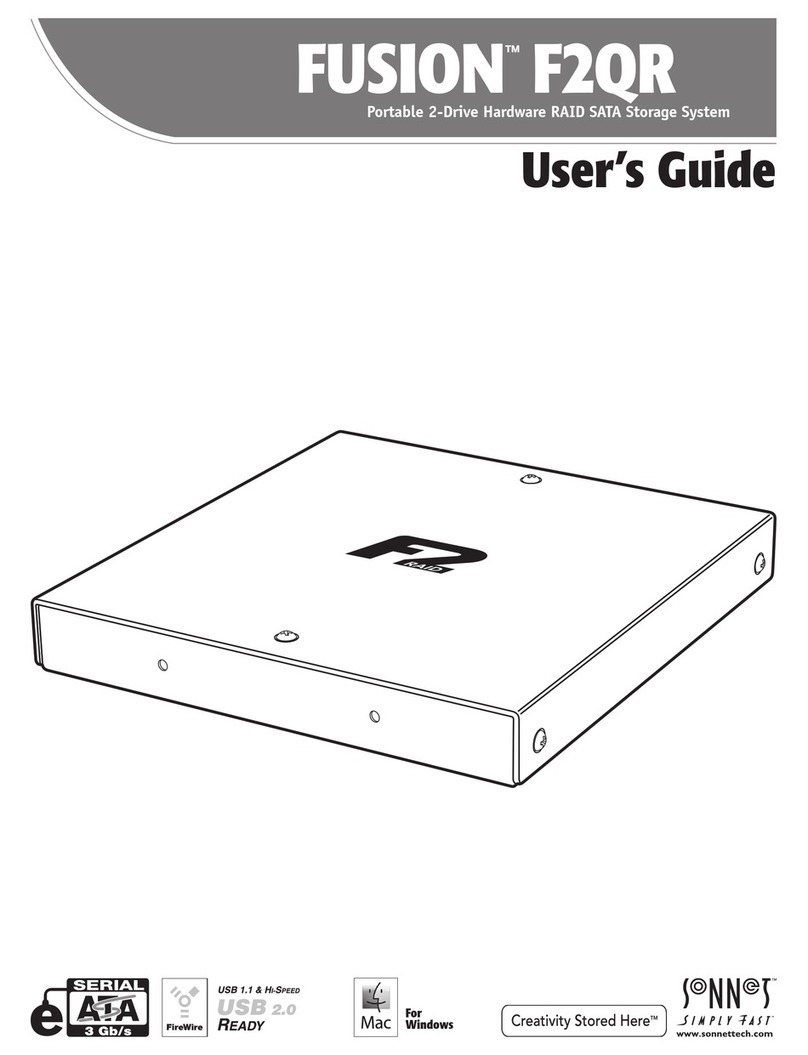 Sonnet FUSION F2QR User manual Sonnet FUSION F2QR User manual