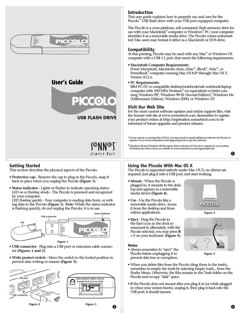 Sonnet PICCOLO User manual Sonnet PICCOLO User manual