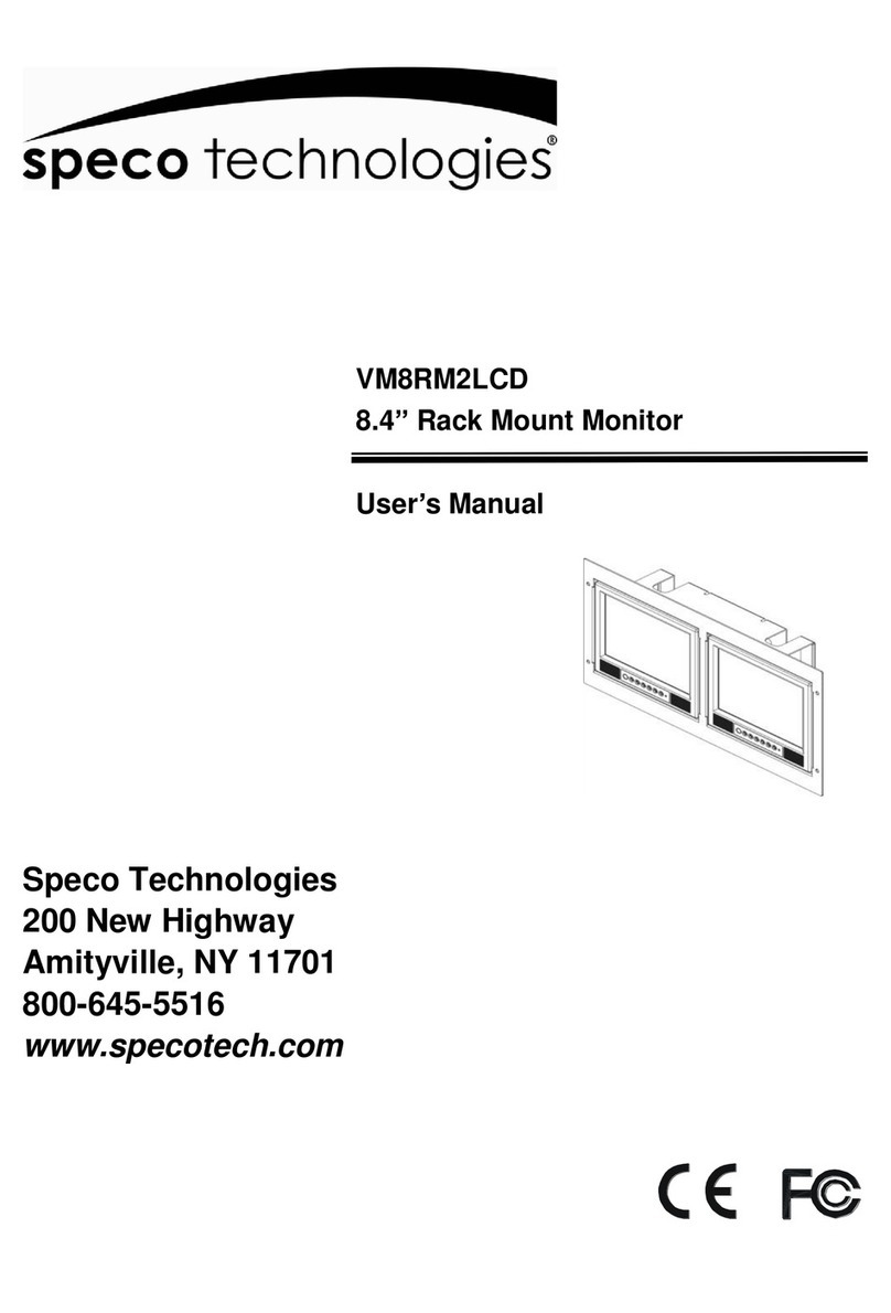 Speco VM8RM2LCD User manual