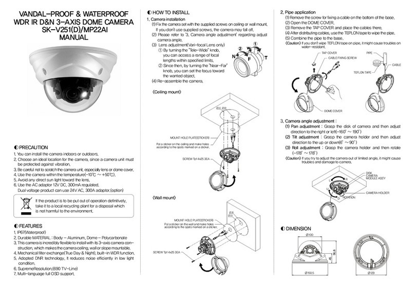 Speco SK-V251(D)/MP22AI User manual