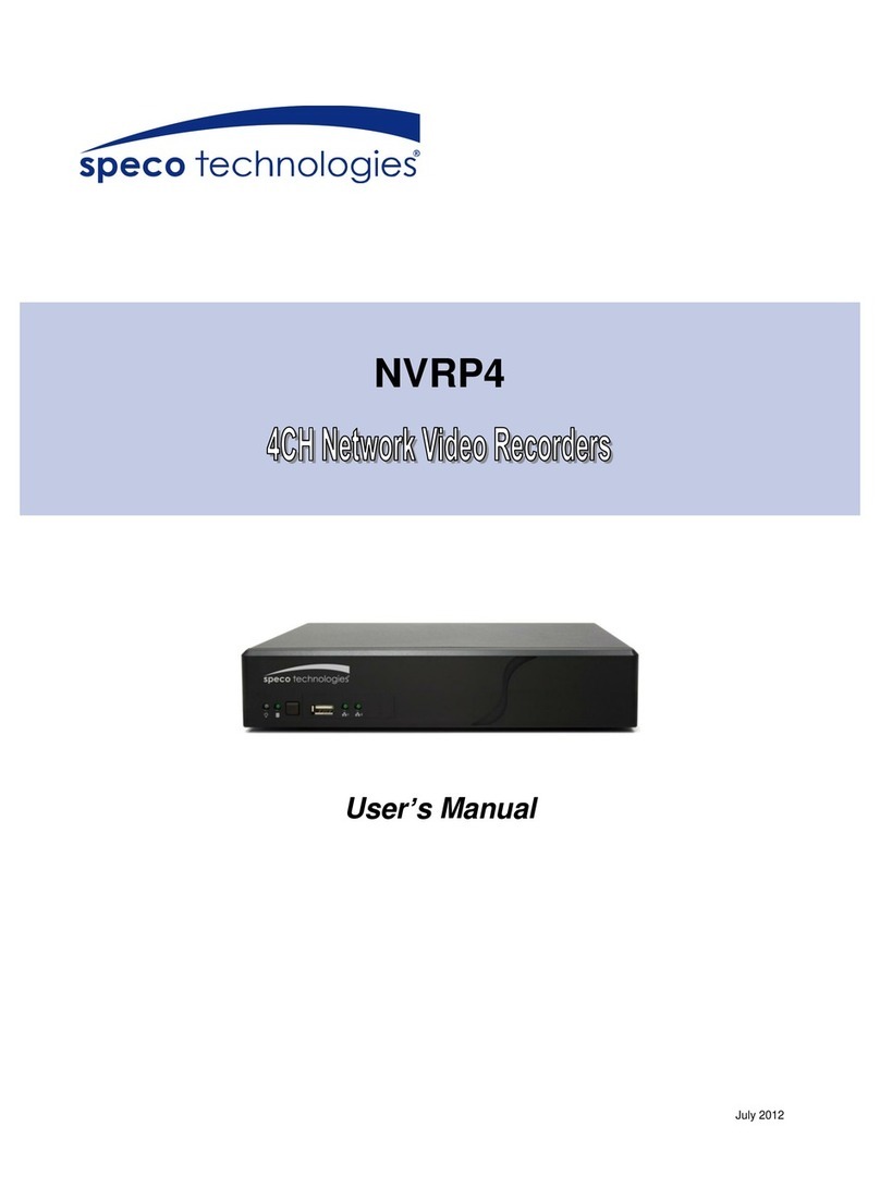 Speco NVRP4 user manual