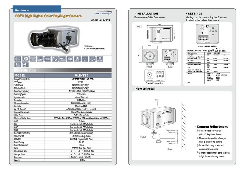 Speco VLINTT5 User manual