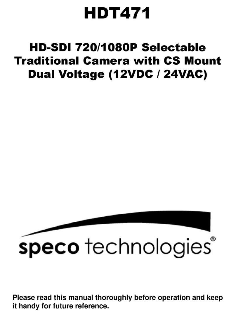 Speco HDT471 User manual Speco HDT471 User manual