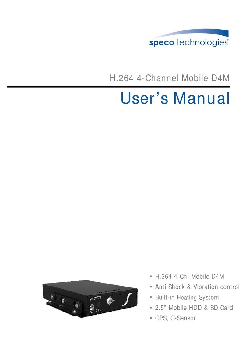 Speco H.264 4-Channel Mobile D4M User manual