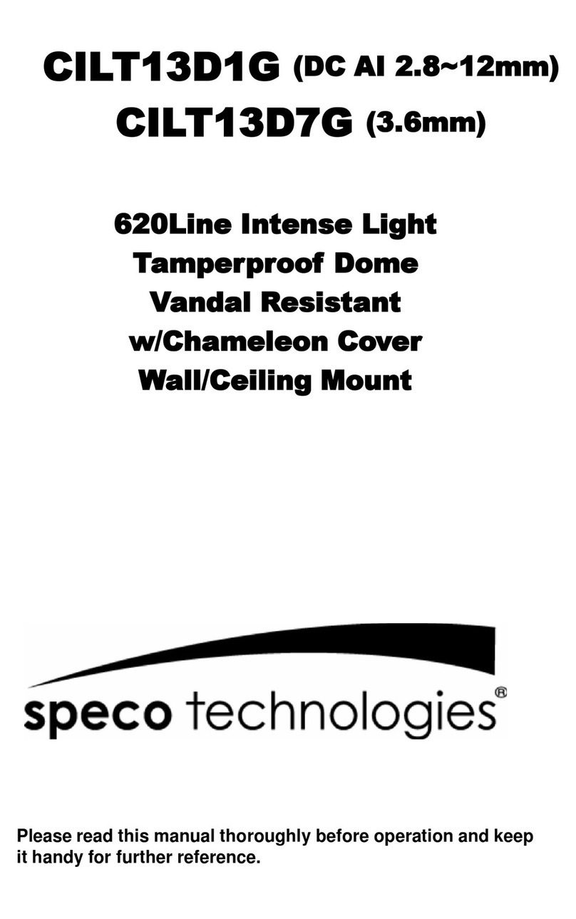 Speco CILT13D1G User manual