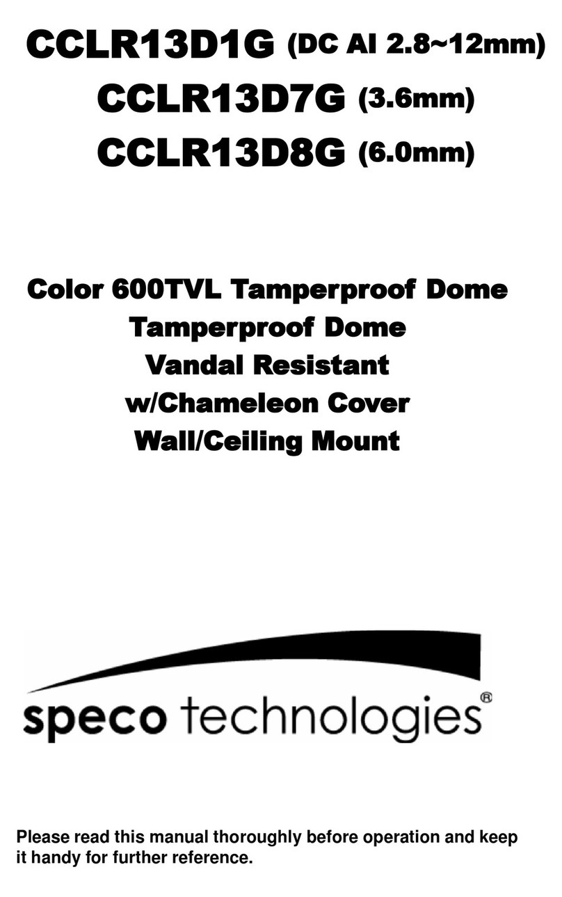 Speco CCLR13D1G User manual