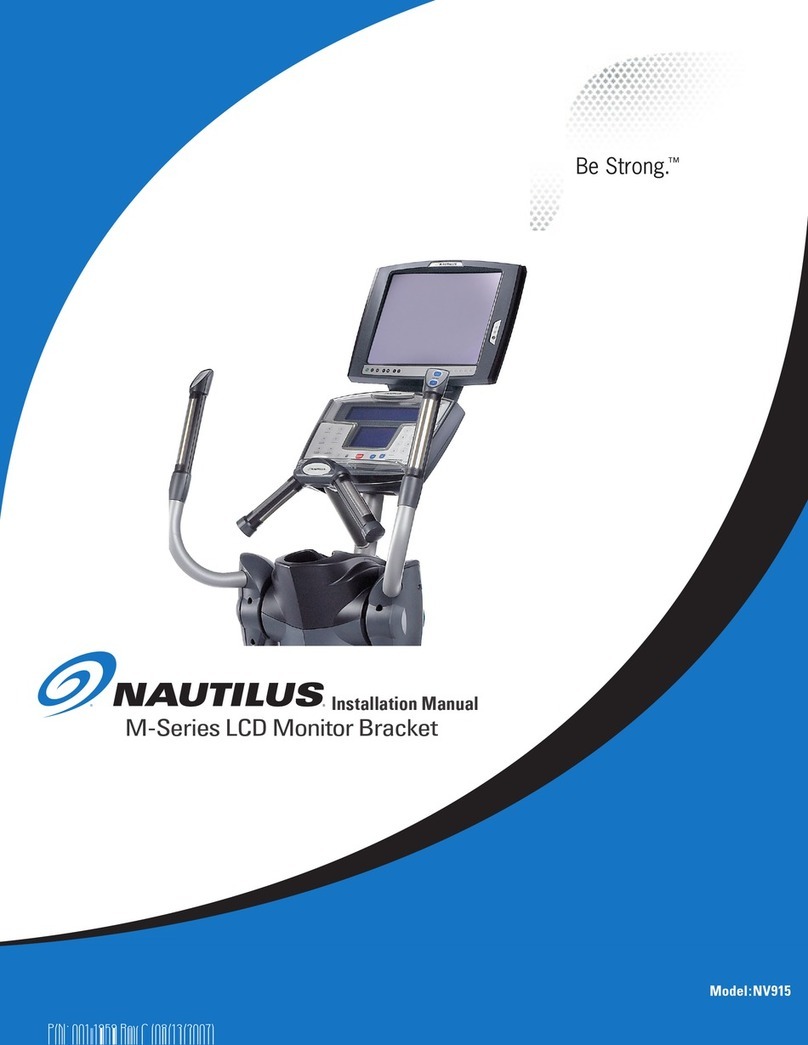 Nautilus Be Strong. M-Series LCD Monitor Bracket installation manual