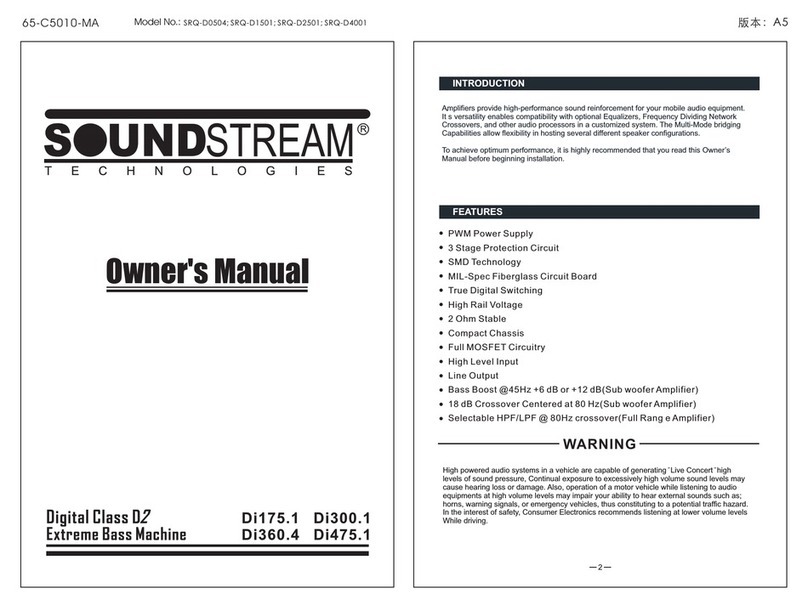 Soundstream Di175.1 User manual Soundstream Di175.1 User manual