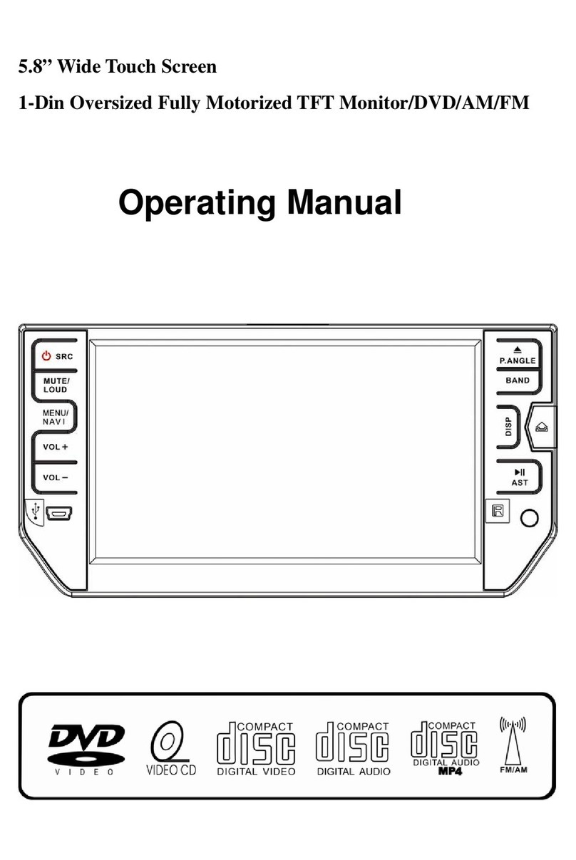 Soundstream TFT Monitor/DVD/AM/FM operating manual