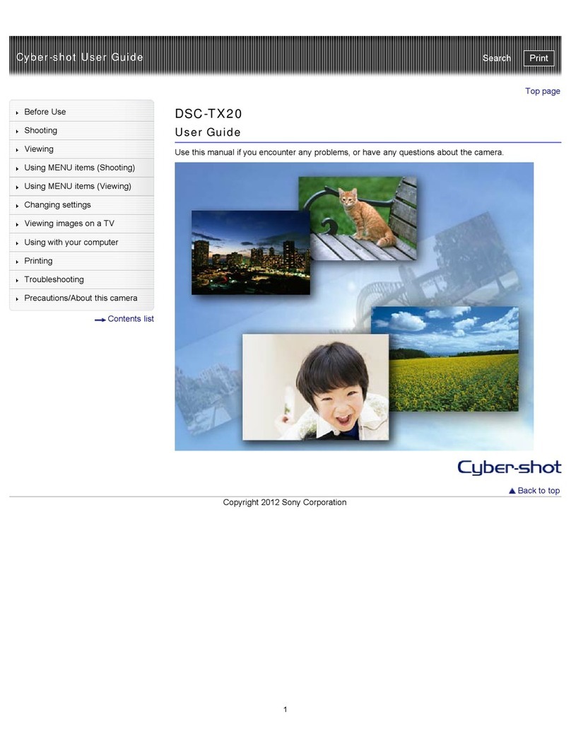 Sony Cyber-shot DSC-TX20 User manual