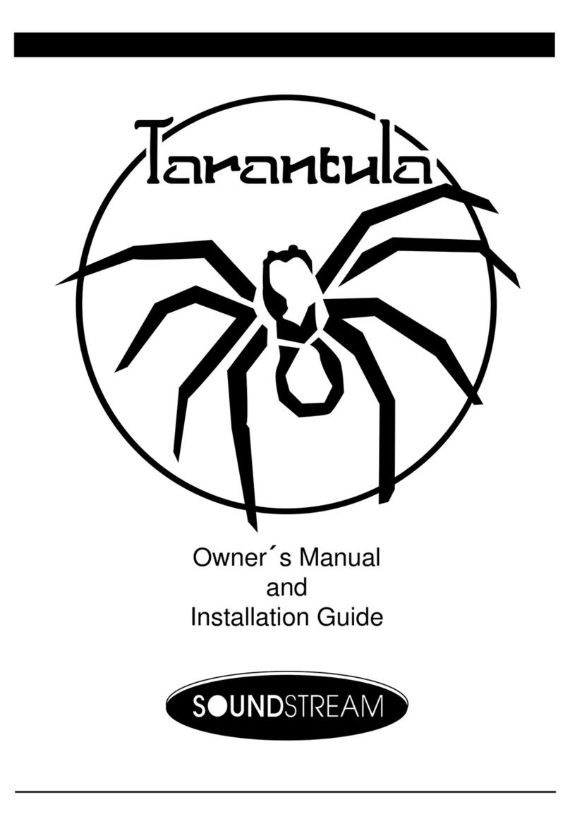 Soundstream Tarantula Amplifier Series Programming manual