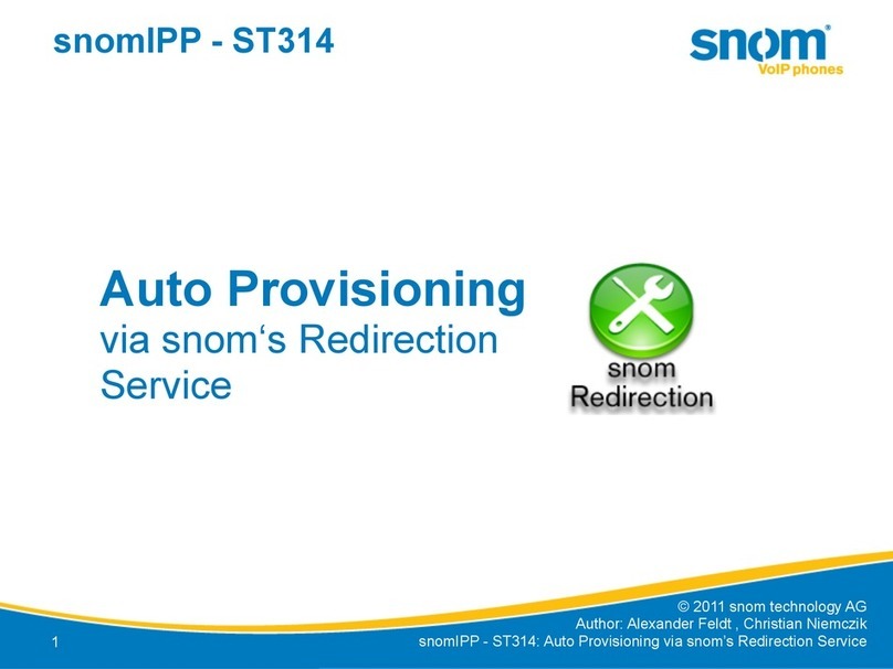 Snom snomIPP-ST314 User manual