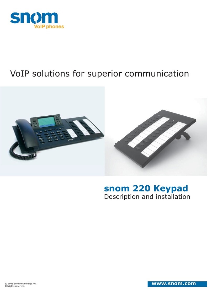 Snom 220 Description and installation