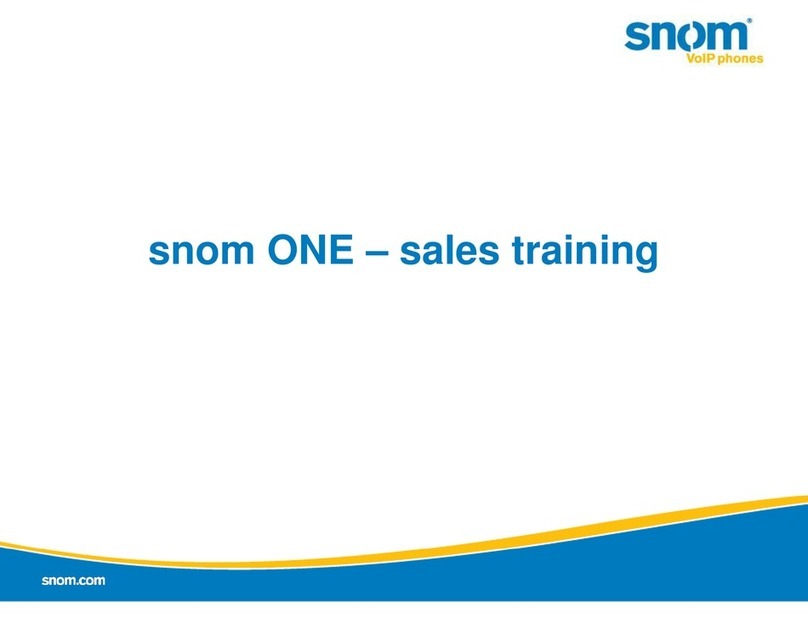 Snom ONE user manual