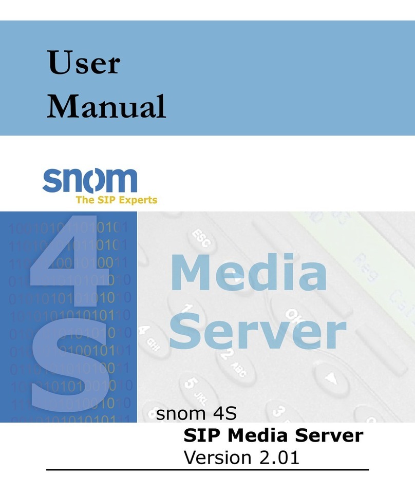 Snom 4S Media Server User manual