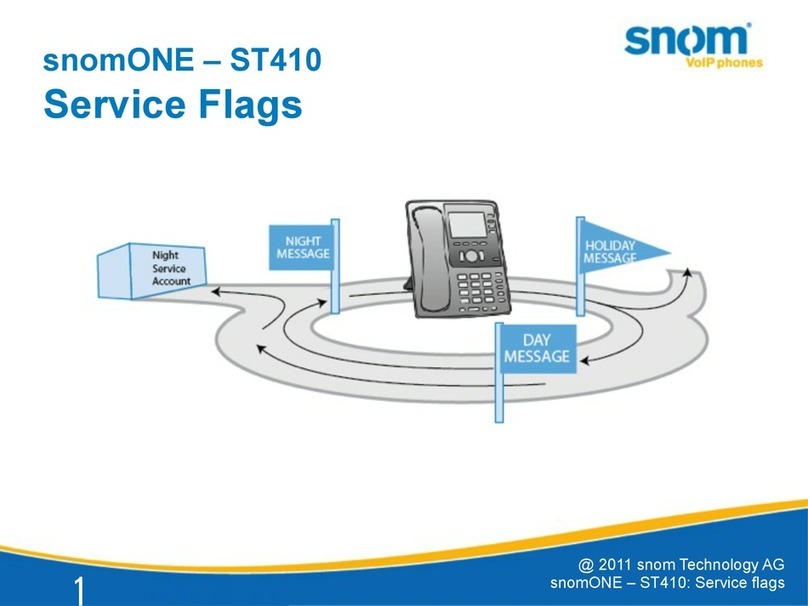 Snom snomONE-ST410 User manual