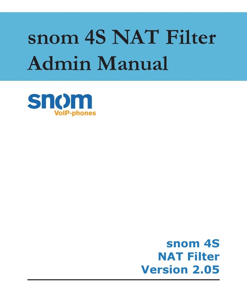 Snom 4S NAT Filter User manual