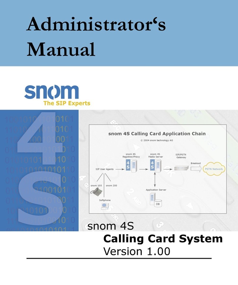 Snom 4S Media Server Administrator's manual