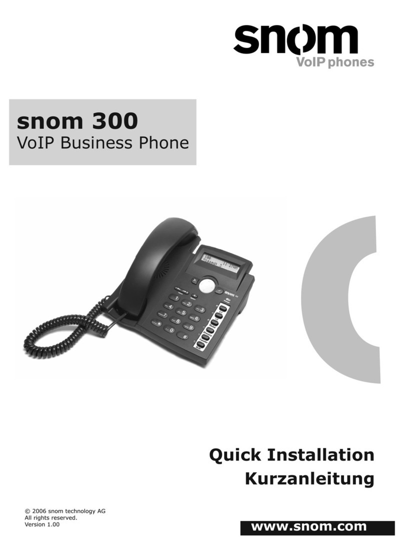 Snom 300 Original operating instructions