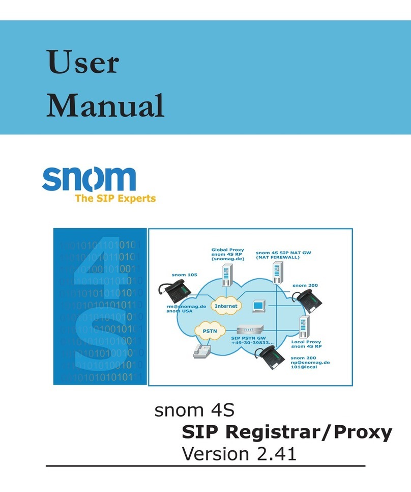 Snom 4S Media Server User manual