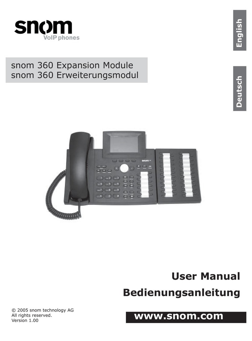 Snom 360 user manual
