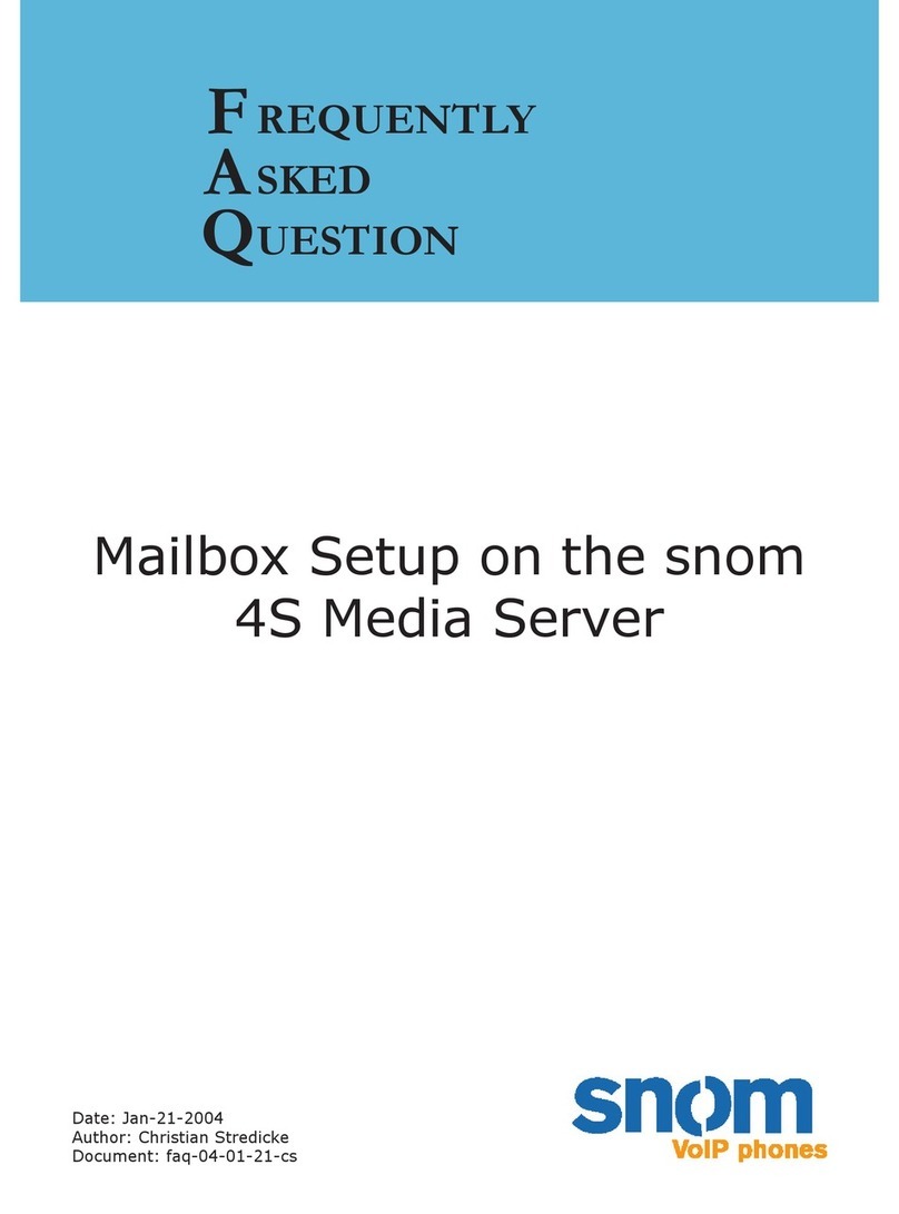 Snom 4S Media Server Frequently asked questions