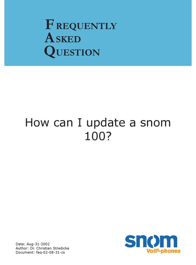 Snom 100 Instruction Manual