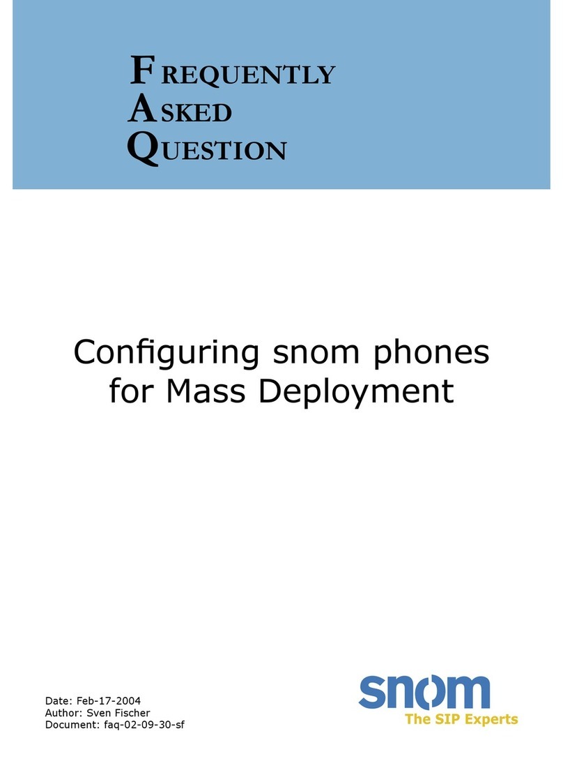 Snom Configuring snom phones for Mass Deployment Instruction Manual Snom Configuring snom phones for Mass Deployment Instruction Manual