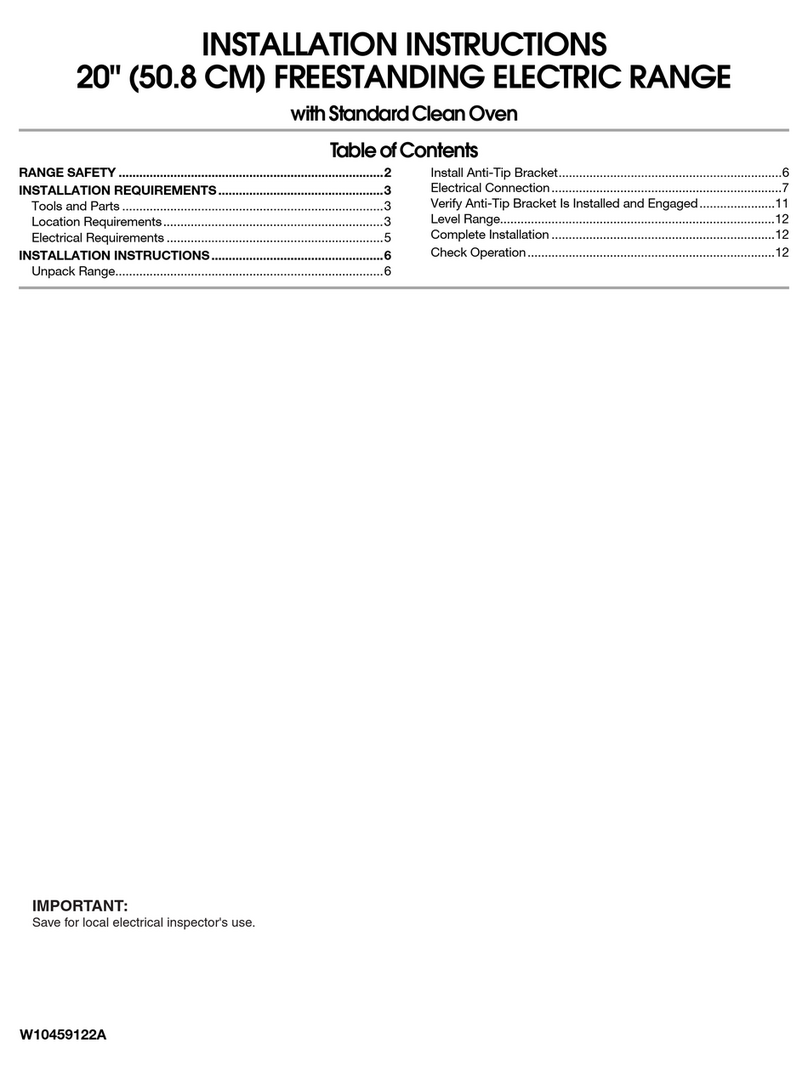Whirlpool W10459122A installation instructions