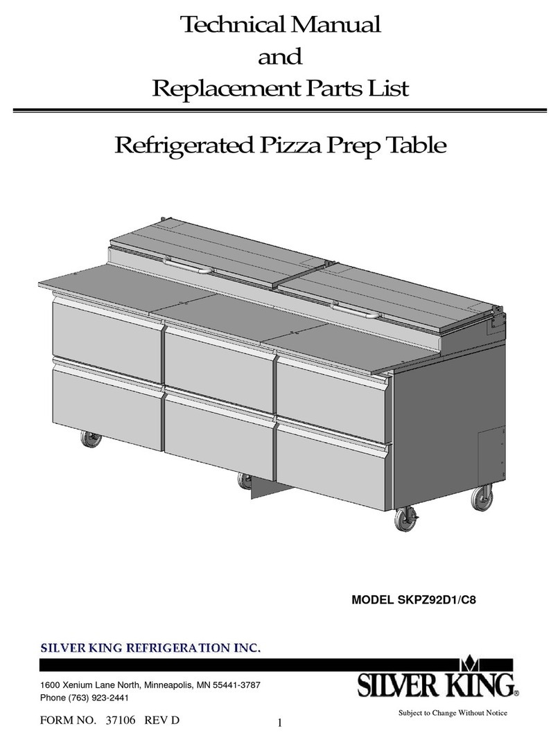 Silver King SKPZ92D1/C8 Technical manual and replacement parts list