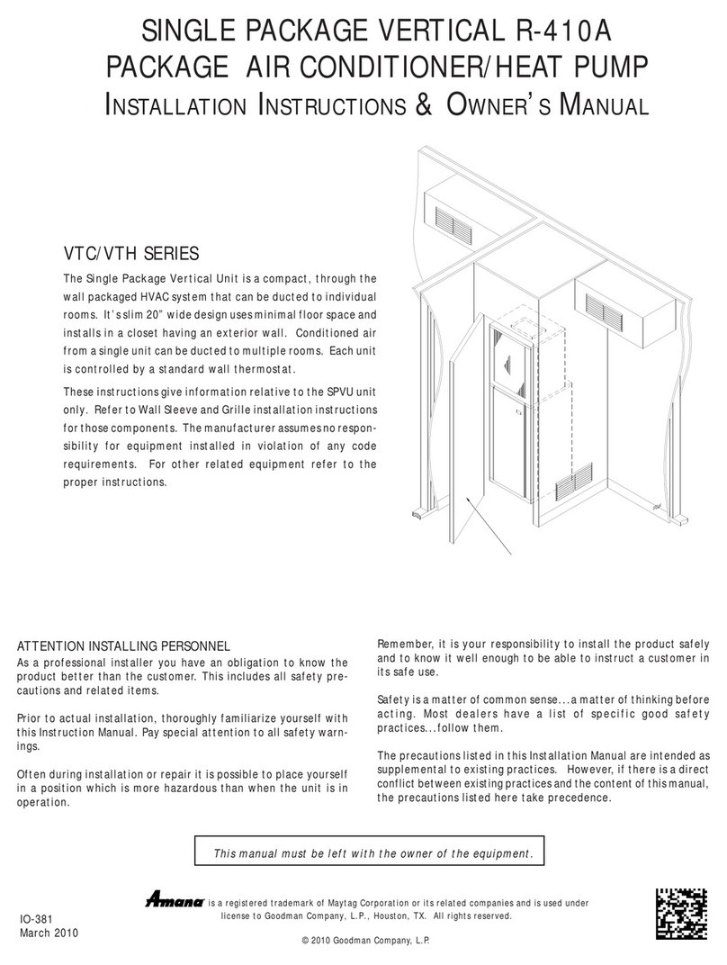 Amana R-410A Service manual