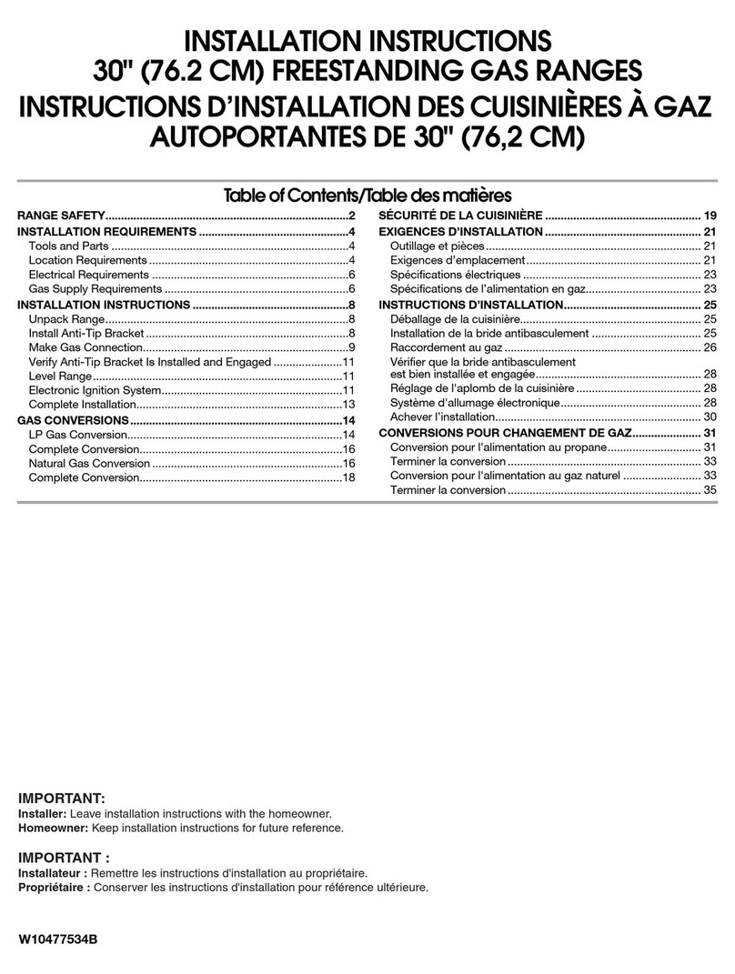 Whirlpool W10477534B User manual