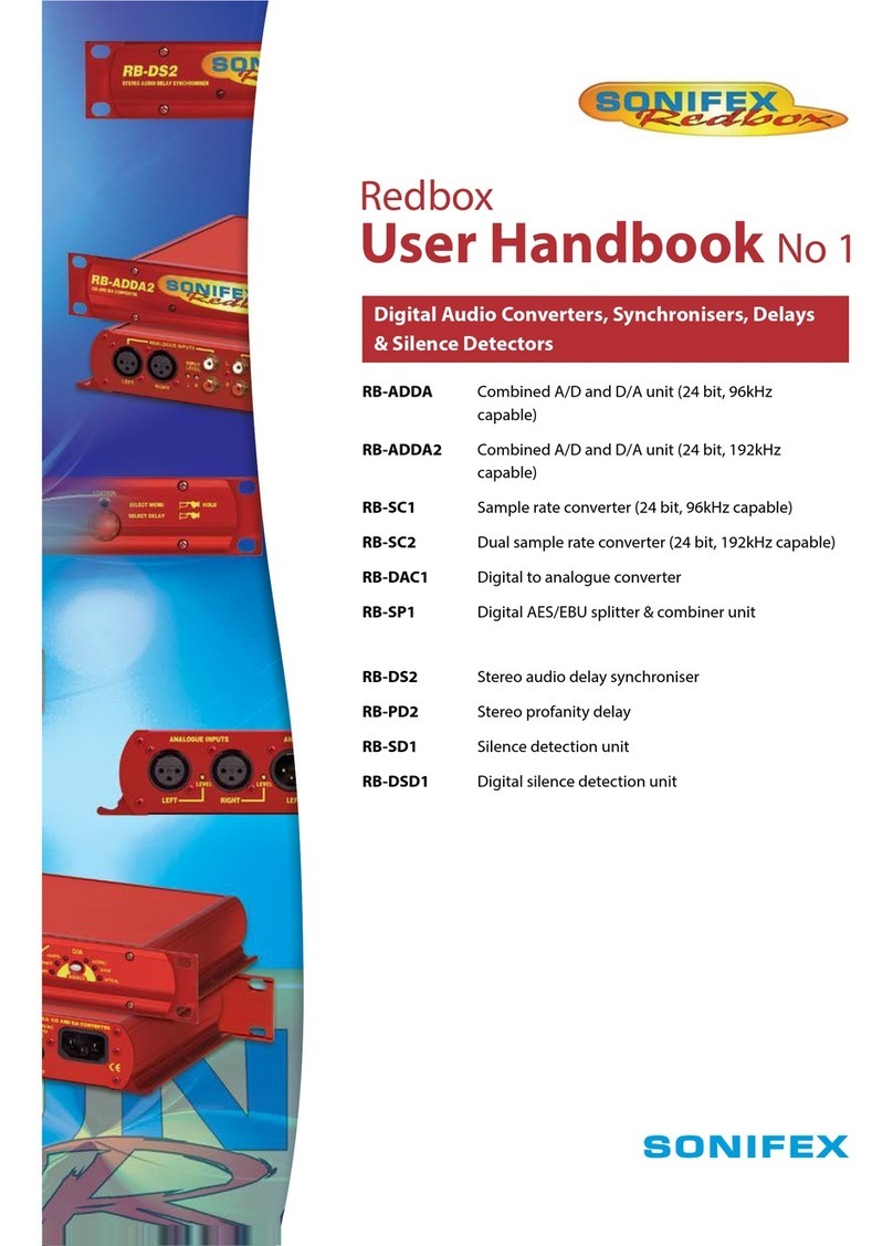 Sonifex Redbox RB Series Instruction Manual