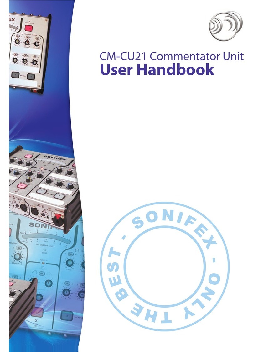 Sonifex CM-CU21 Instruction Manual