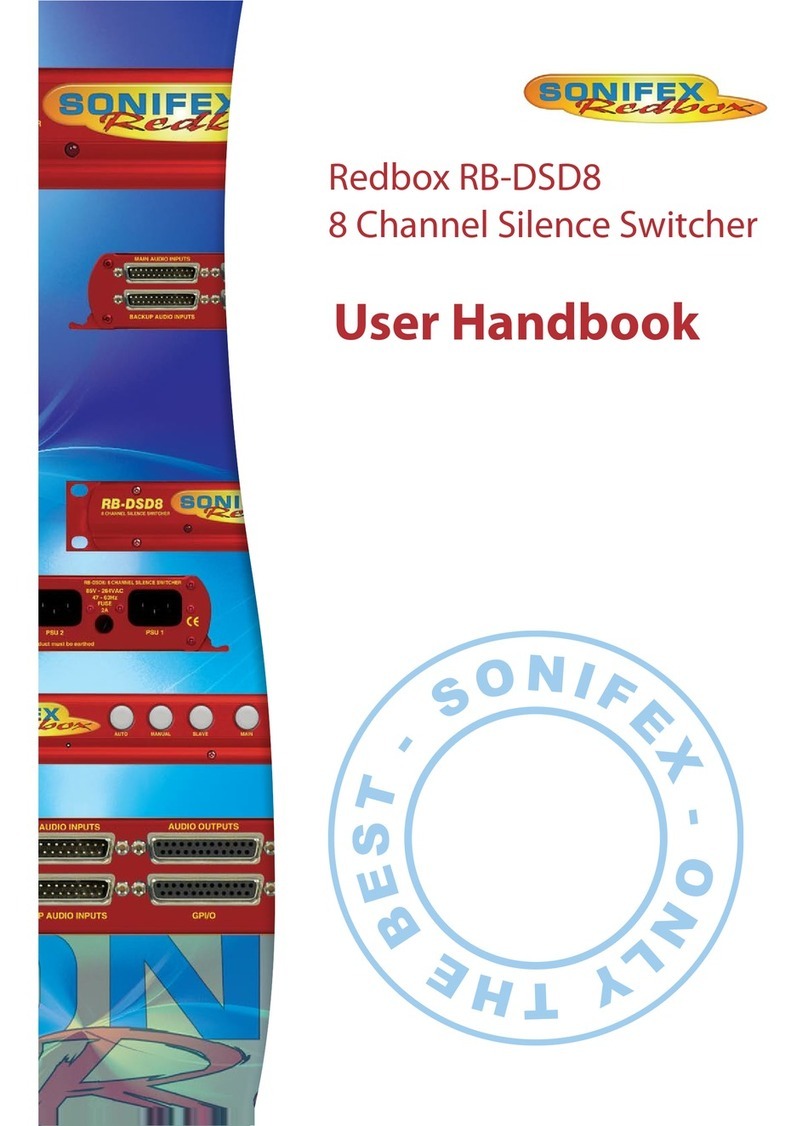 Sonifex Redbox RB-DSD8 Instruction Manual