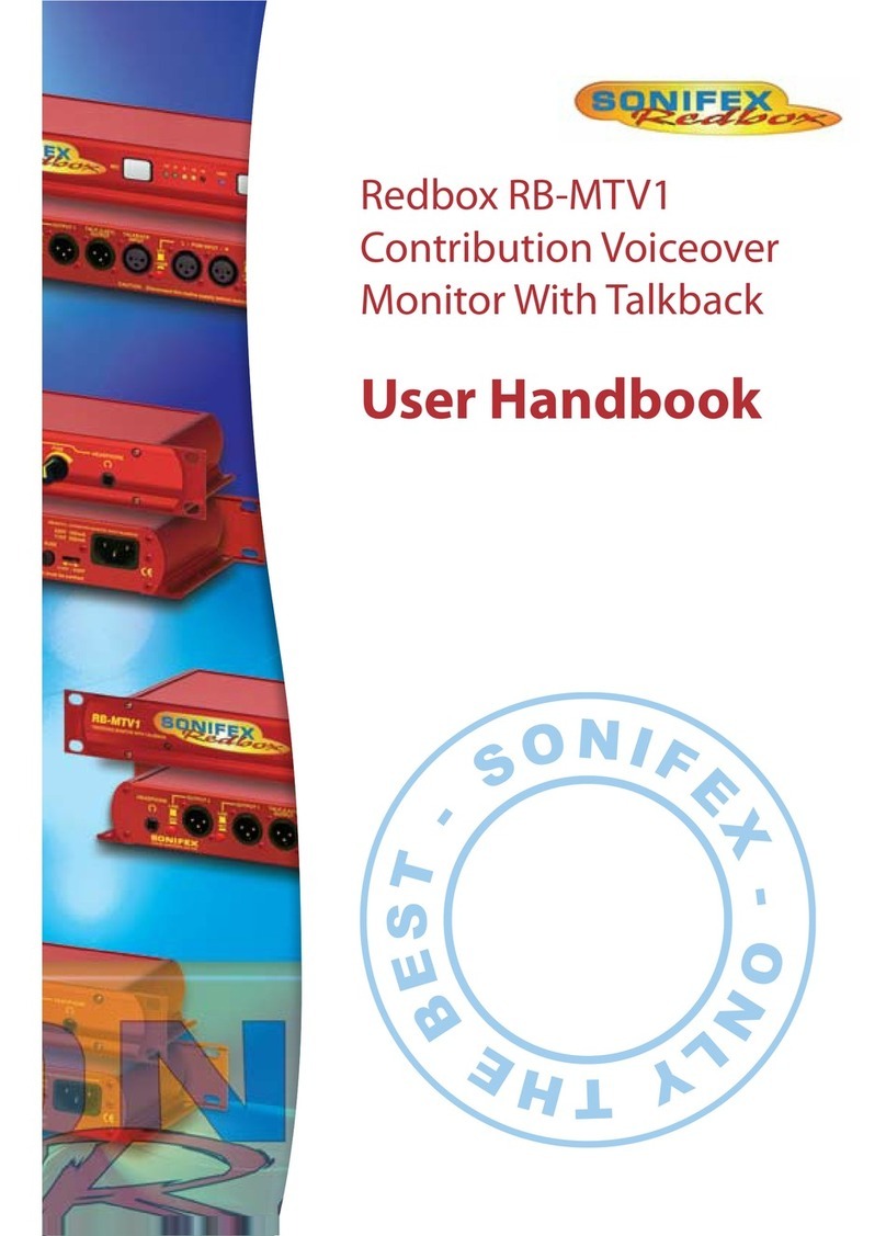 Sonifex Redbox RB-MTV1 Instruction Manual