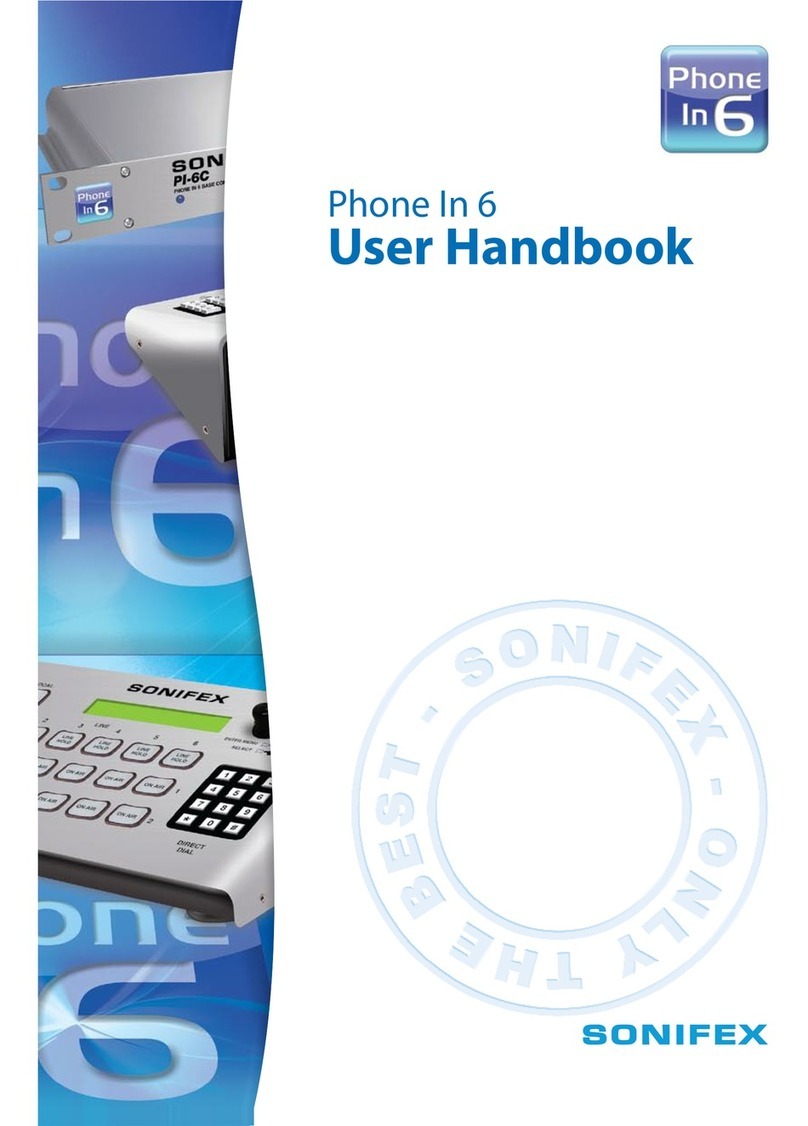 Sonifex Phone In 6 User handbook