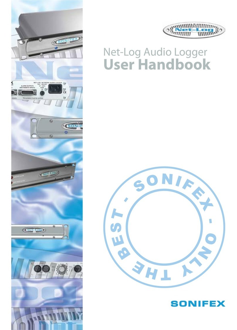Sonifex Net-Log Audio Logger Instruction Manual