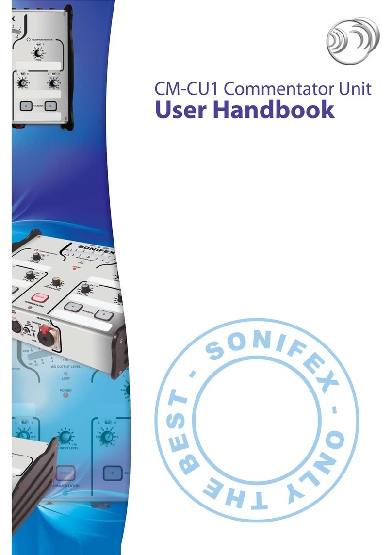 Sonifex CM-CU1 Instruction Manual