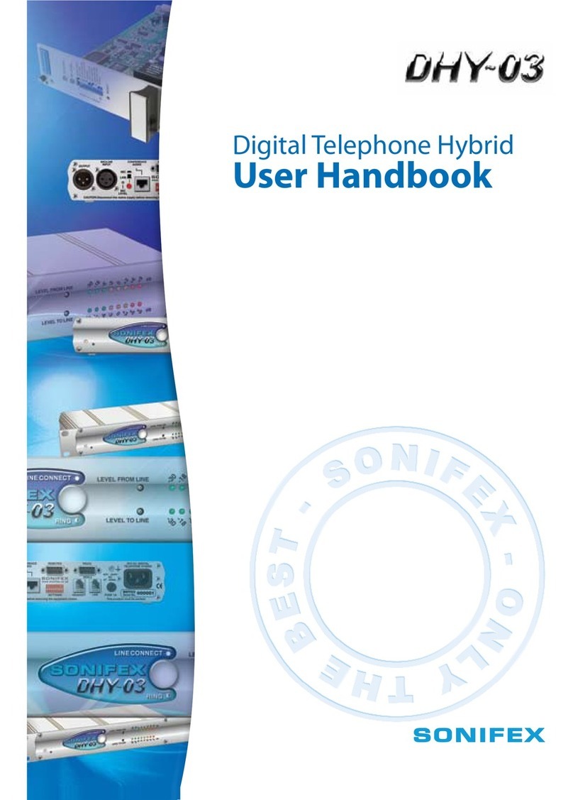 Sonifex DHY-03 User handbook