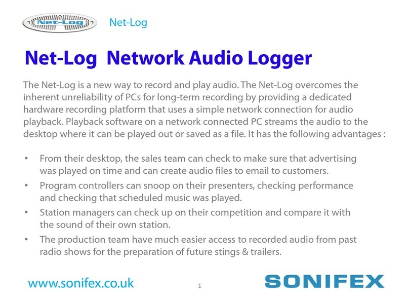 Sonifex Net-Log user manual